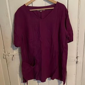 Flax Linen Women’s Tunic Size Large